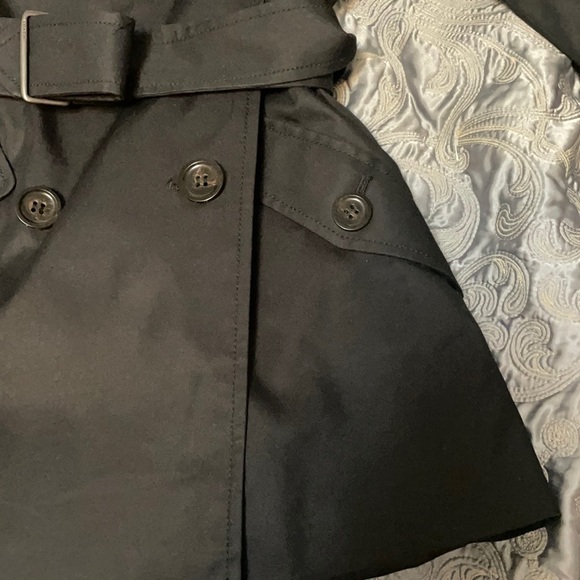Coach black trench coat with belt. Worn twice. Perfect condition. - Picture 6 of 11